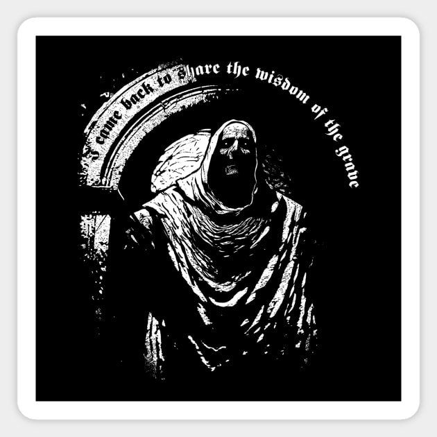 Wisdom Grave Sticker by TORVENIUS